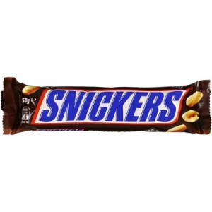 Batonėlis šokoladinis Snickers, 50 g 